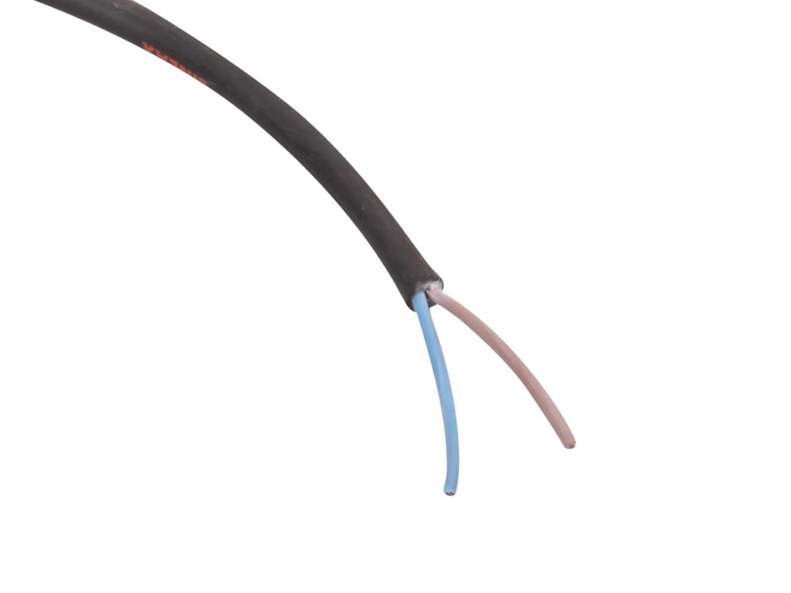 Kabel gummi 2x1,5 sort