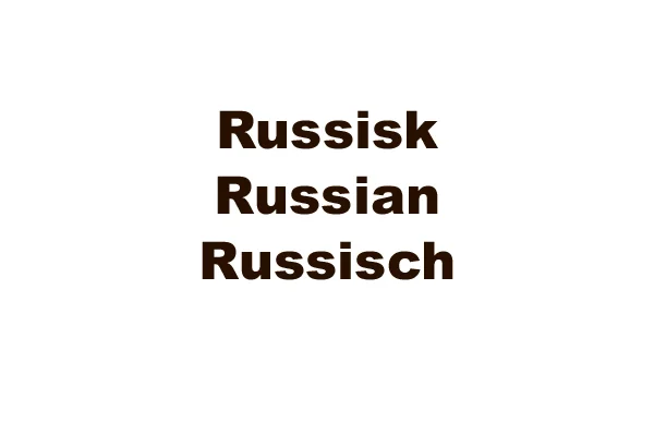 K-OPTION: 800-1/1000-1 Skilte og bog Russisk