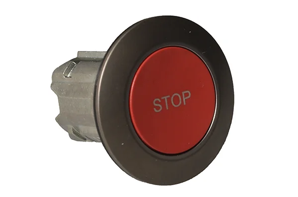 Trykknap Rød Rustfri Stop
