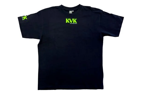T-shirt, sort med logo str. S