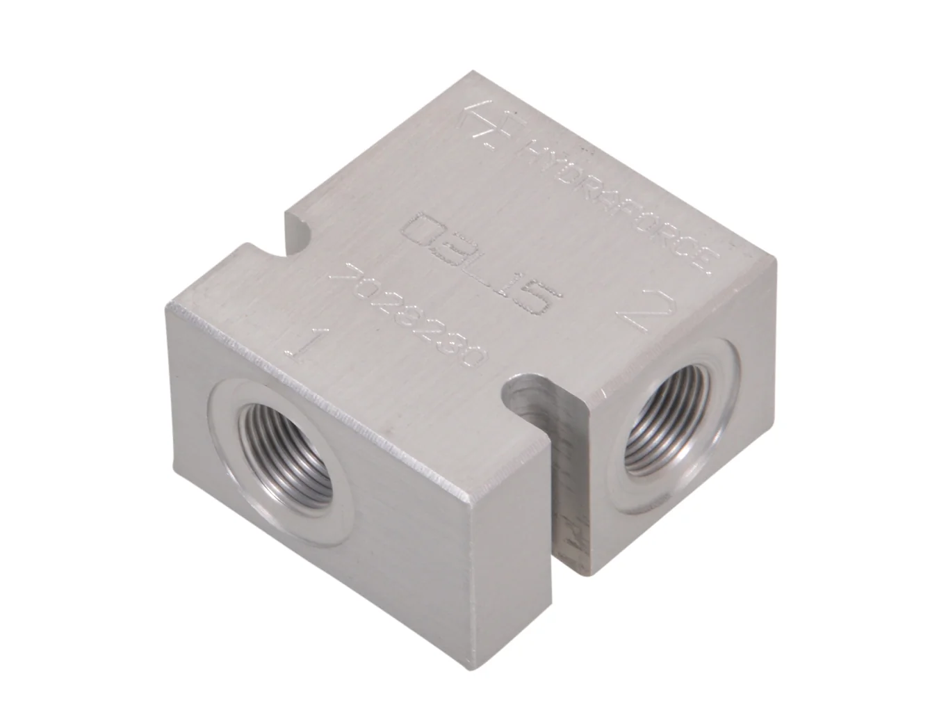 Alu. blok f. baglåge stop 3B 10/2 3/8"