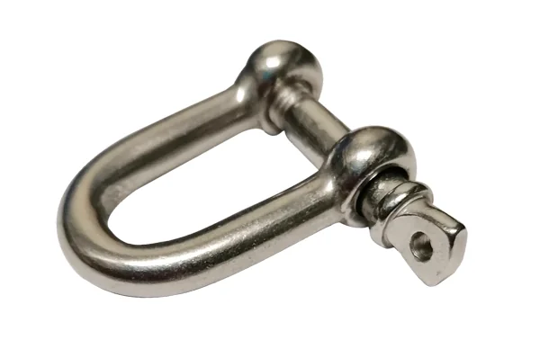 Sjækel M6 form D Rustfri