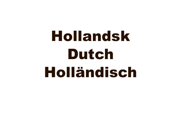 K-OPTION: SP3 Skilte og bog Hollandsk