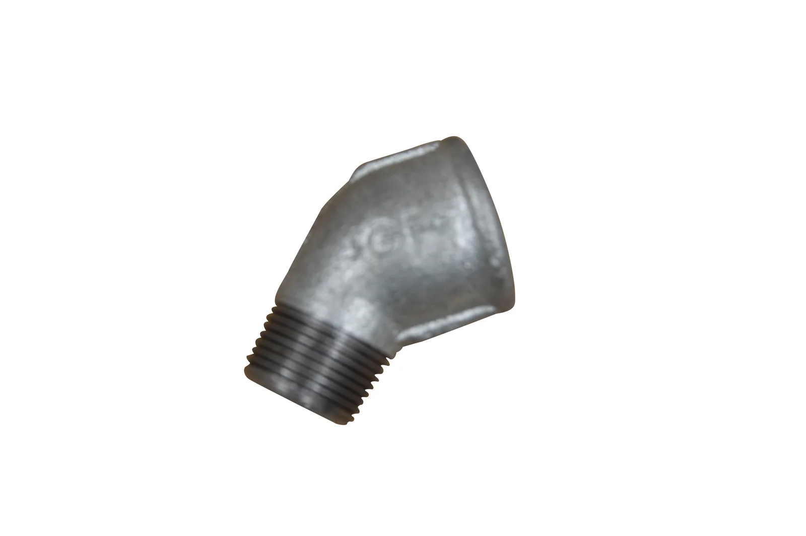 Vinkel 3/4" 45gr. muf/nippel Galvanisere